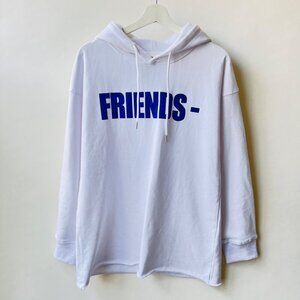 VLONE Friends Hoodie, white/blue/purple, Size M